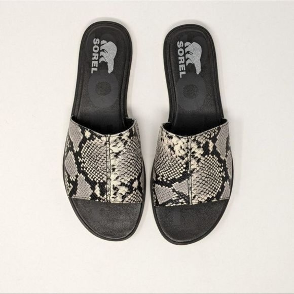 Sorel Ella II Block Slide Sandals Size 10.5 - Picture 1 of 6